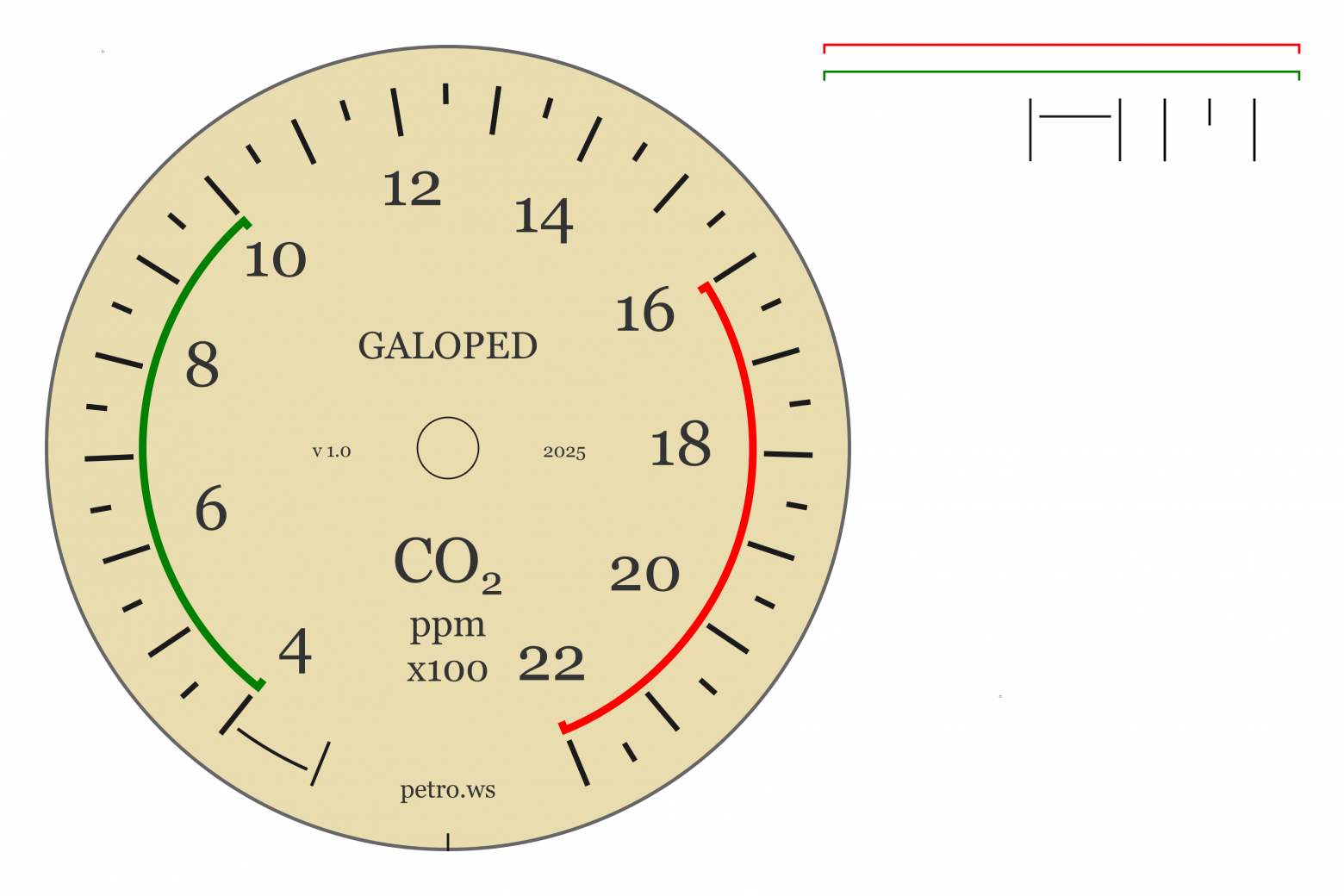 Аналоговый датчик CO₂ - 23