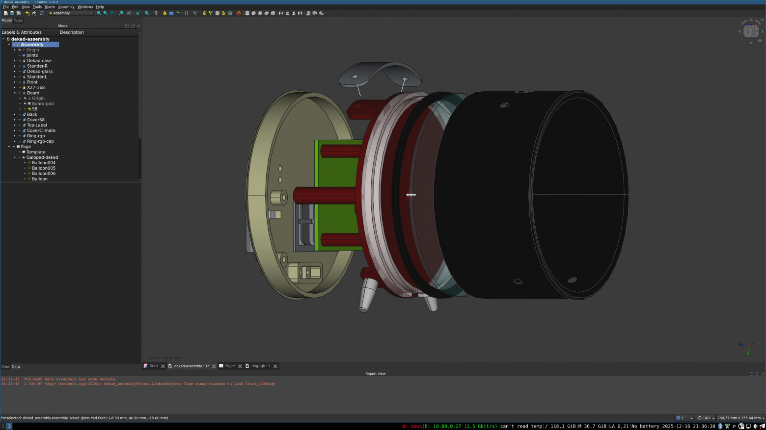 Аналоговый датчик CO₂ - 39