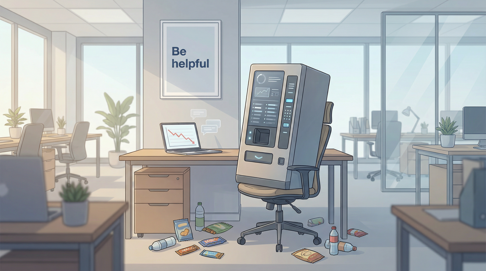 Почему ИИ пока рано управлять бизнесом: как торговый автомат от Anthropic потерял $1000 - 1