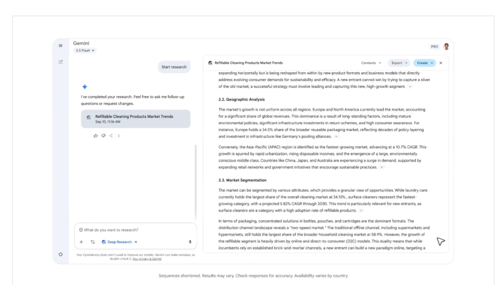 Gemini for Workspace