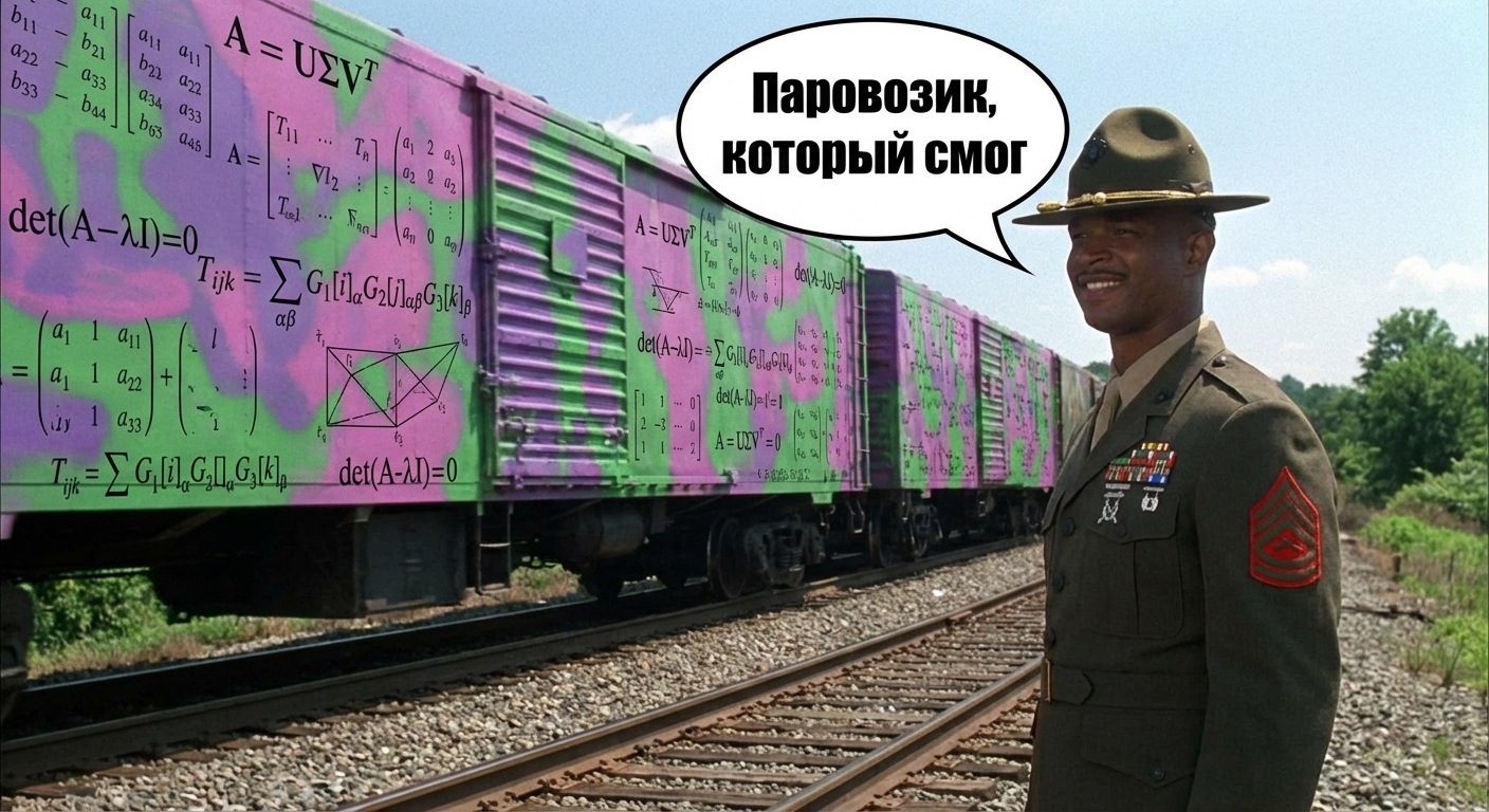 Азбука тензорных сетей, часть 2: тензорный поезд из кружочков и палочек - 1