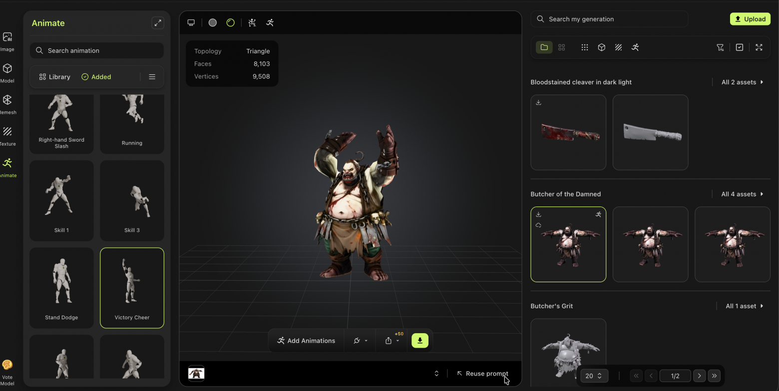 Редактор 3d персонажа