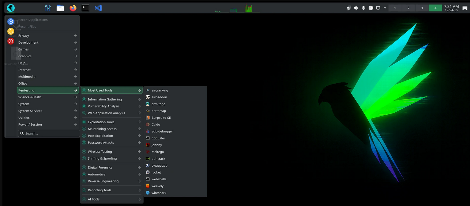 Вышел дистрибутив Parrot OS 7.0 для этического хакинга с ядром Linux 6.12 LTS и новыми инструментами для пентестов - 2