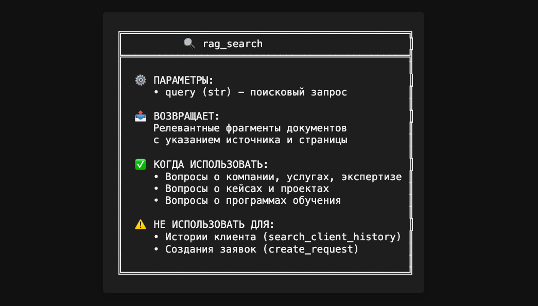 Инструмент rag_search