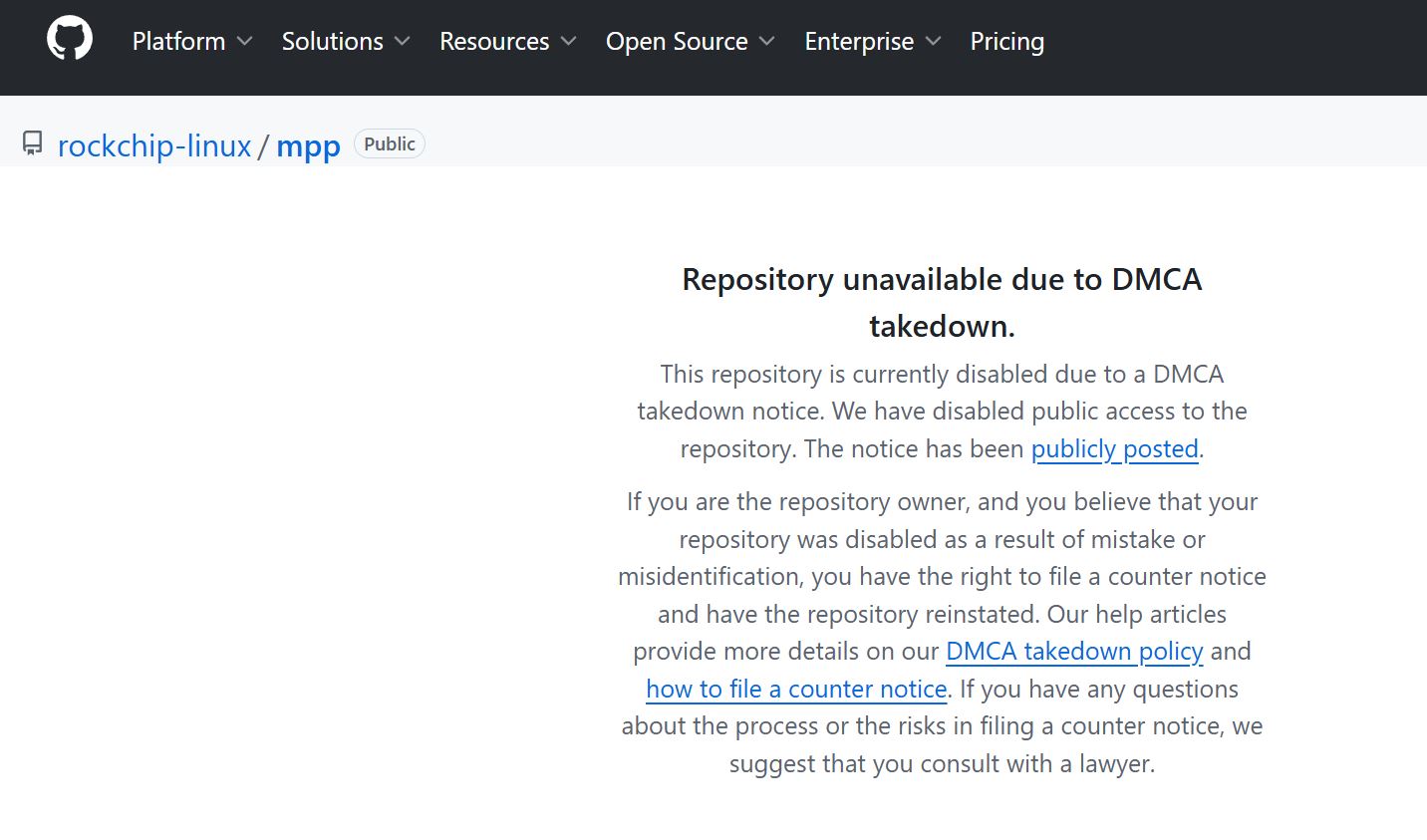 Разработчики FFmpeg добились блокировки репозитория Rockchip на GitHub по DMCA - 1 Разработчики FFmpeg добились блокировки репозитория Rockchip на GitHub по DMCA - 1