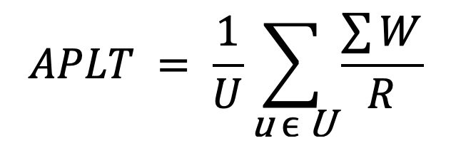 Формула APLT