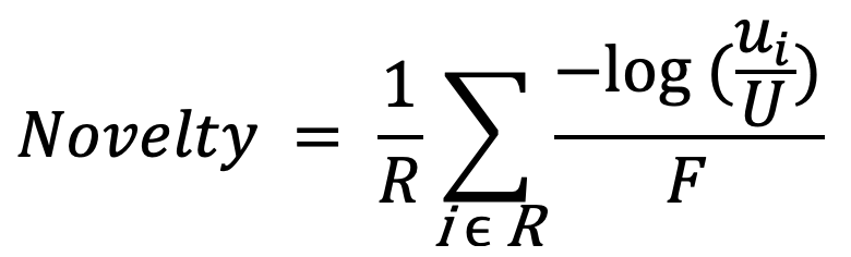 Формула Novelty