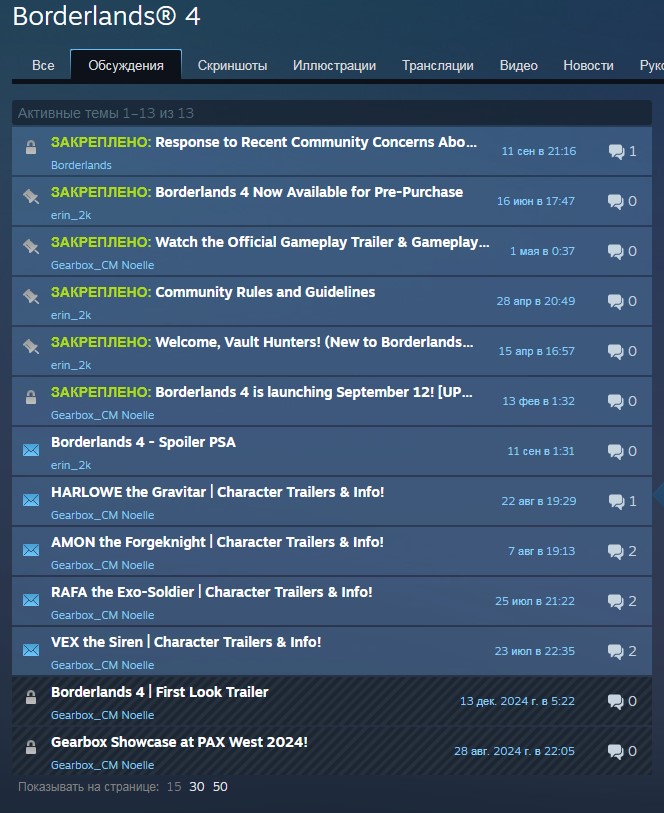 Пожалуй, то, как выглядит страница обсуждений игры в Steam, говорит красноречивее всего о том, в каком она состоянии, и как на это реагируют разработчики