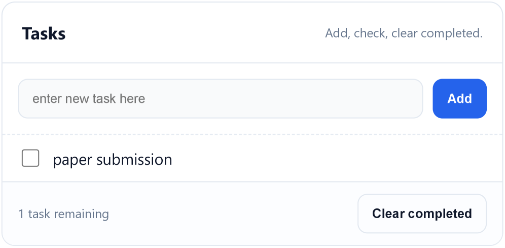 Пример веб-приложения: список дел