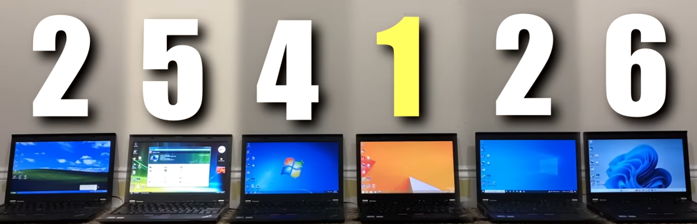 Энтузиасты протестировали производительность Lenovo ThinkPad X220 в Windows XP, Vista, 7, 8.1, 10 и 11 - 2