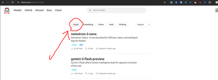 Using Ollama Cloud