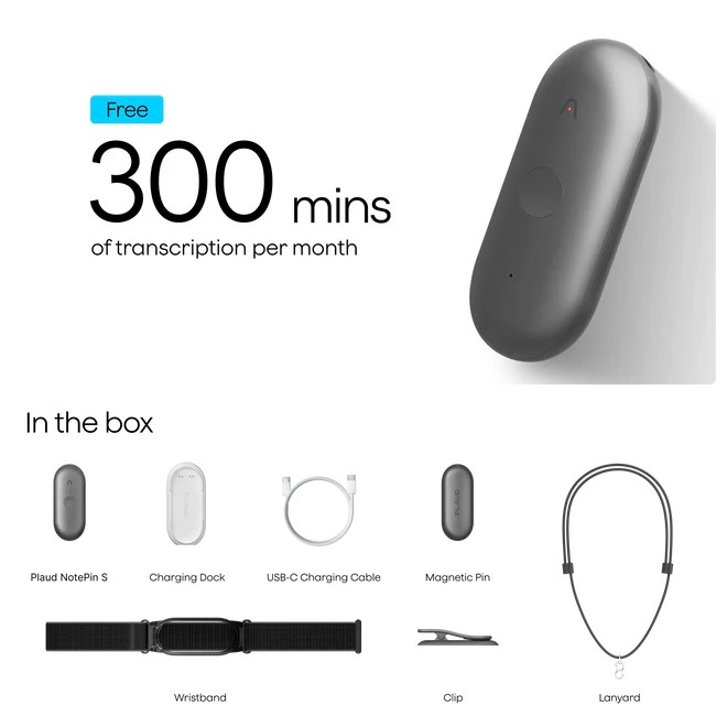 Plaud выпустила новый диктофон с ИИ NotePin S и десктопное приложение, которое помогает делать заметки на совещаниях - 3 Plaud выпустила новый диктофон с ИИ NotePin S и десктопное приложение, которое помогает делать заметки на совещаниях - 3
