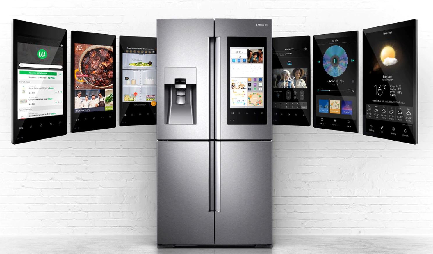 Samsung представила холодильник Family Hub с автоматической дверцей - 1