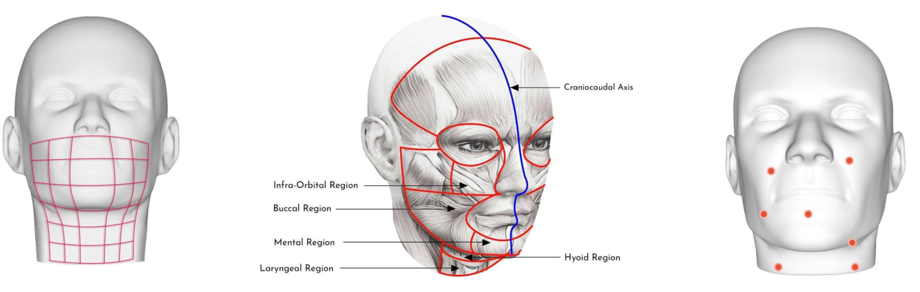 Первые намеченные электродные точки