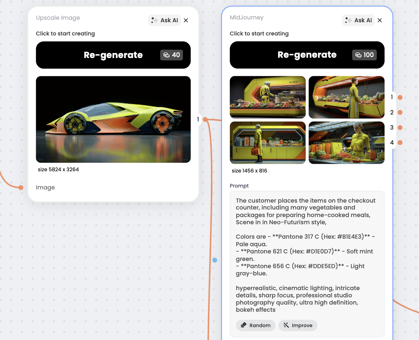 Иллюстрации в стиле неофутуризма