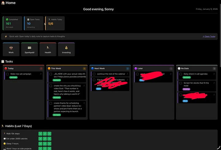 Скриншот системы