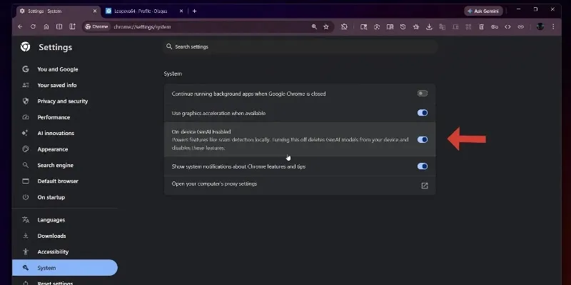 В Google Chrome разрешили отключать локальный ИИ для защиты от мошенников - 2