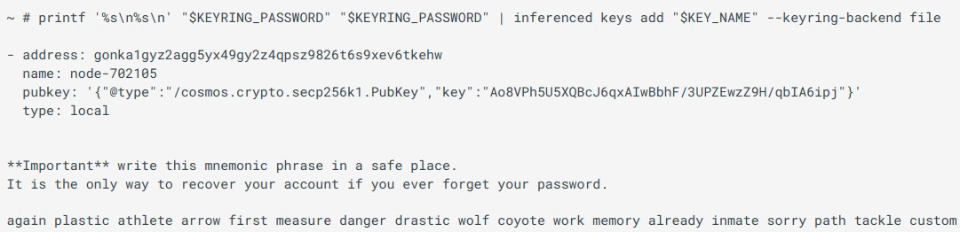 Рис. 19. Результат генерации ML-ключа