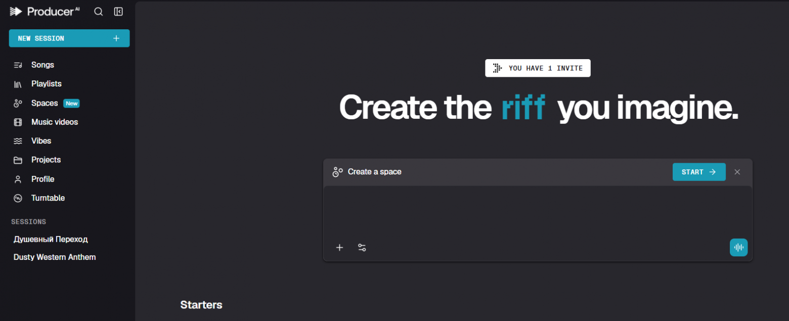 Riffusion вернулся и надел костюм: обзор сервиса для генерации музыки Producer.ai - 2 Riffusion вернулся и надел костюм: обзор сервиса для генерации музыки Producer.ai - 2