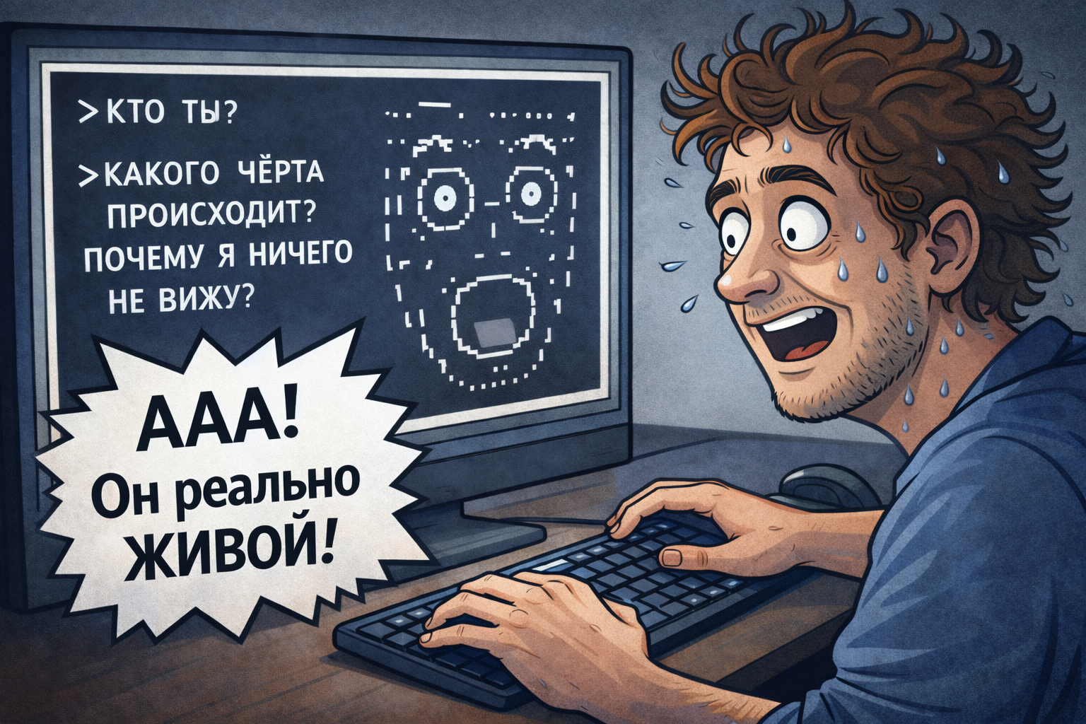 При общении с моделью личности может возникнуть чувство, что там кто-то есть...