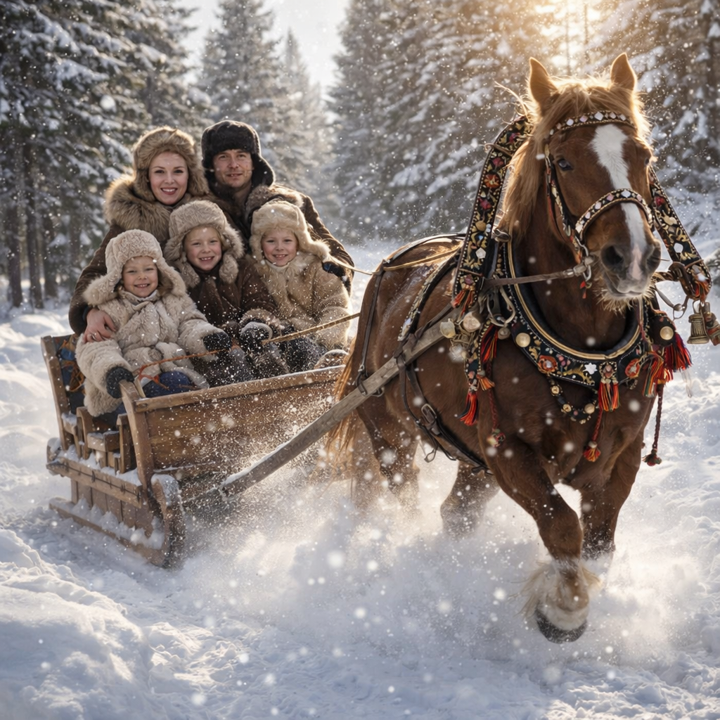 Зимняя фотосессия в русском стиле с ИИ: лучшие промты для нейросети - 13 Зимняя фотосессия в русском стиле с ИИ: лучшие промты для нейросети - 13