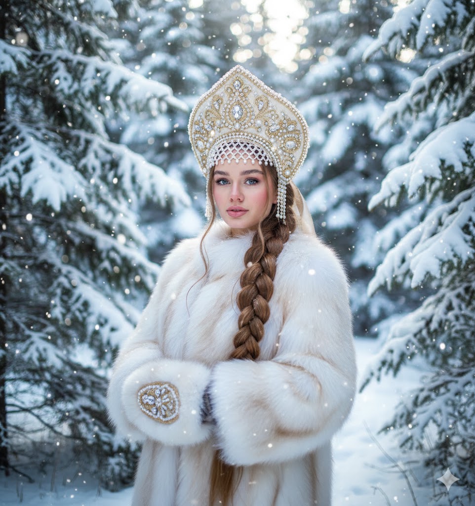 Зимняя фотосессия в русском стиле с ИИ: лучшие промты для нейросети - 3 Зимняя фотосессия в русском стиле с ИИ: лучшие промты для нейросети - 3