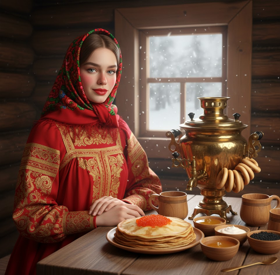 Снег внутри избы просит еще пару итераций промта))