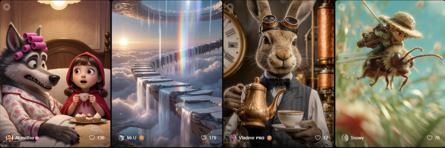 Версия 2.5 отлично подходит для генерации абстракций, сюжетных мультфильмов