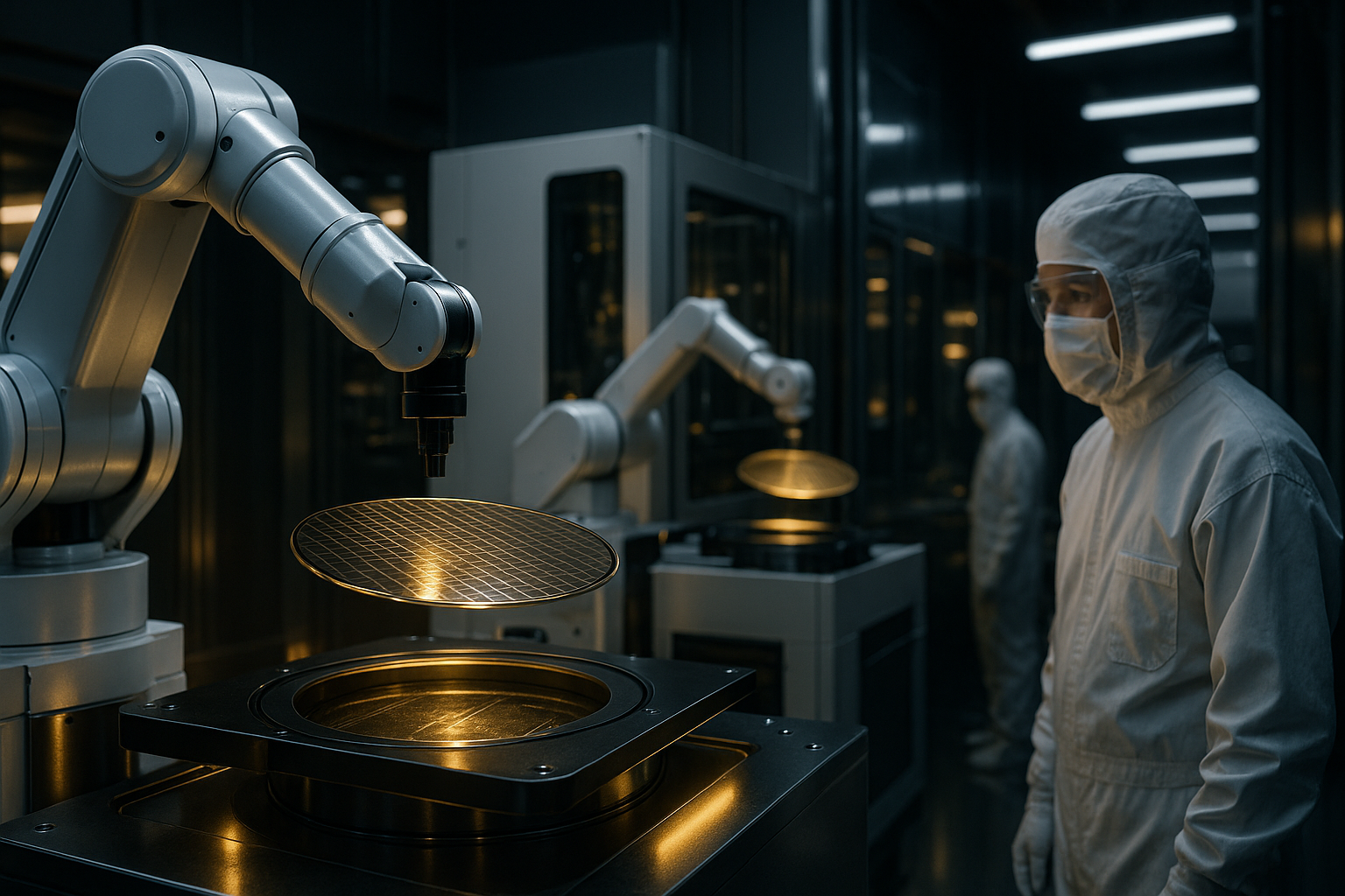 Так ИИ представляет себе производство кремниевых пластин. Источник