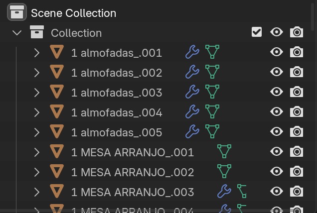типичная коллекция ассетов