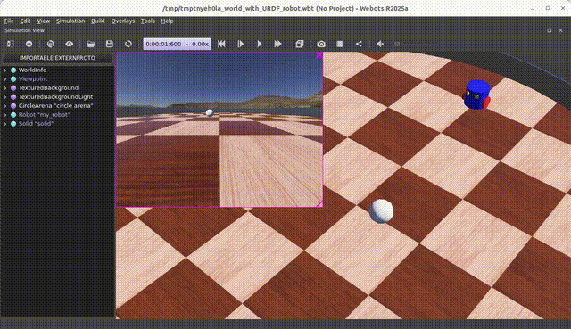 Симуляция в Webots