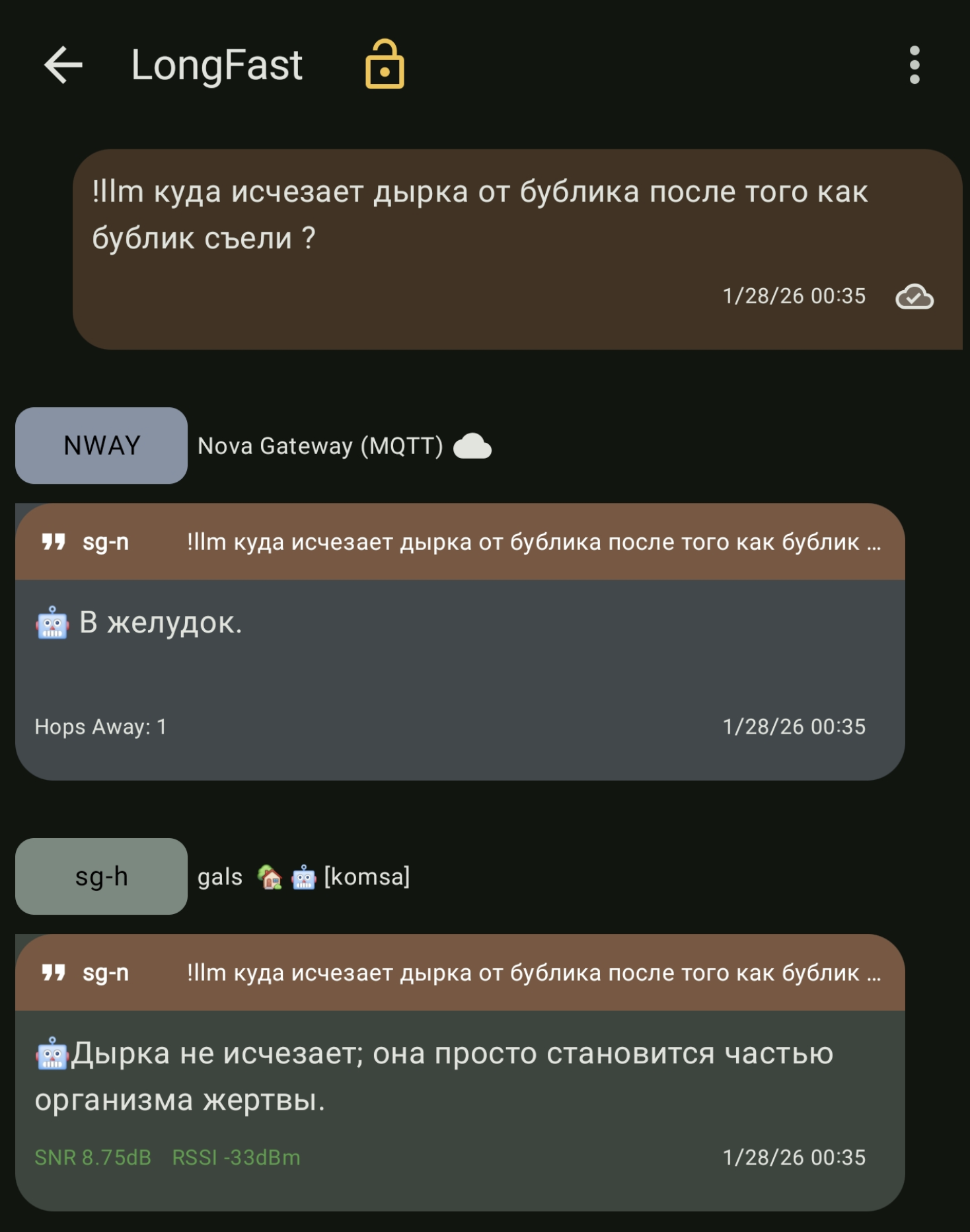 LLM для Meshtastic на Orange PI 5 8G - 6
