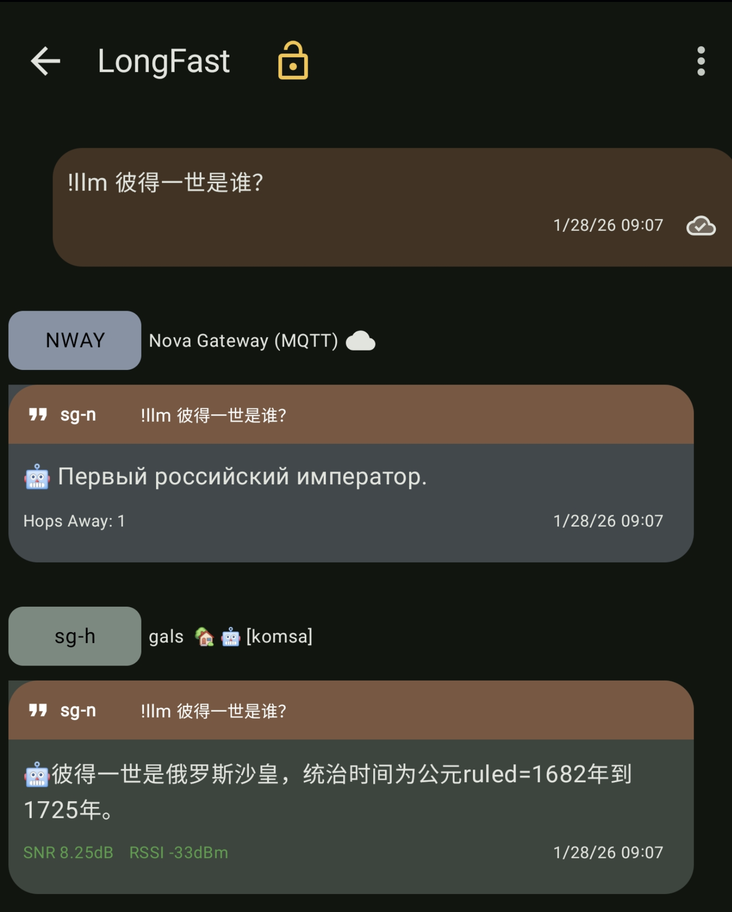 LLM для Meshtastic на Orange PI 5 8G - 7