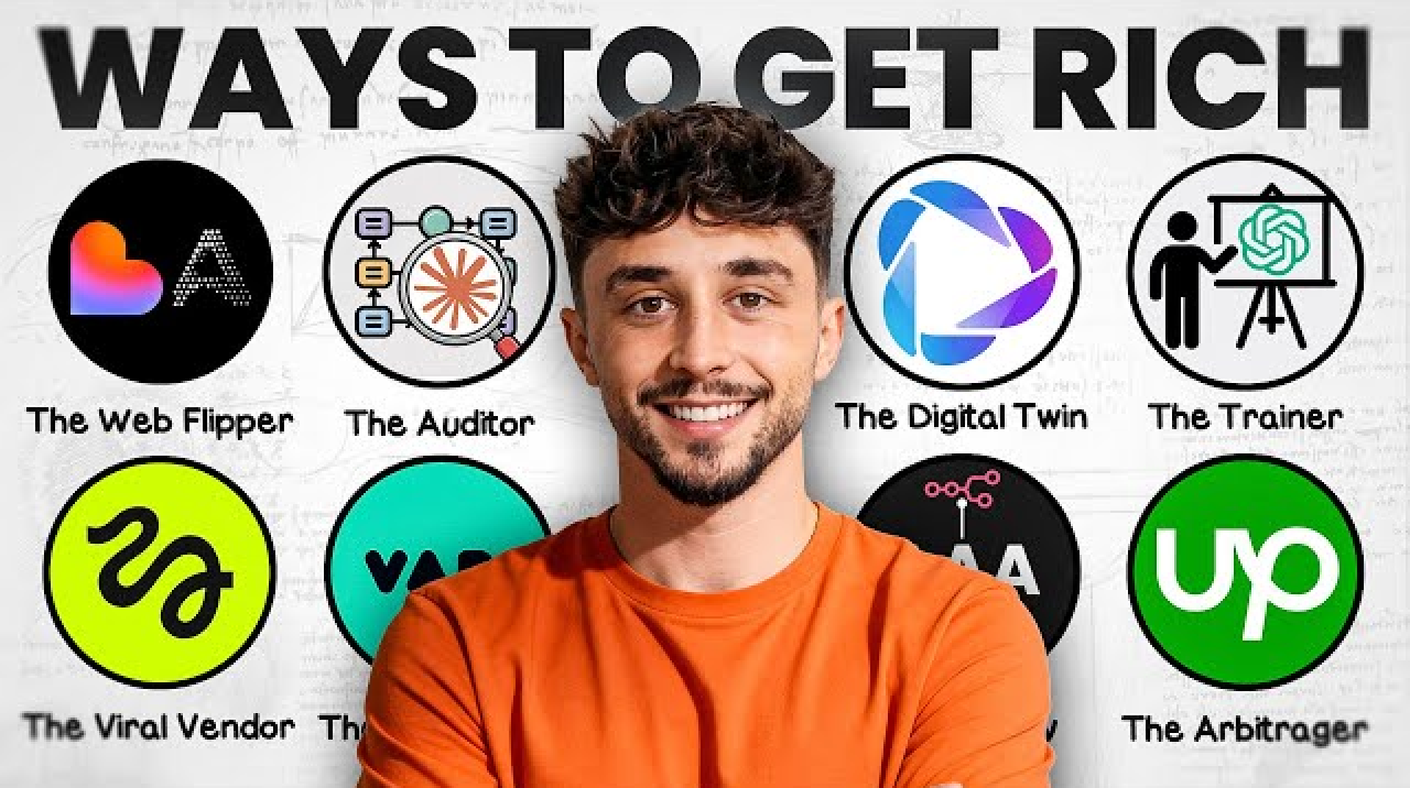 15 идей как зарабатывать на нейросетях в 2026 году. Я посмотрел лекции Отли, Могилко, Мартела и выписал главное - 1