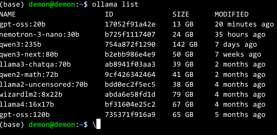У вас пока будет только одная модель в списке, та что верхняя