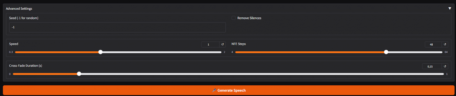 Advanced настройки