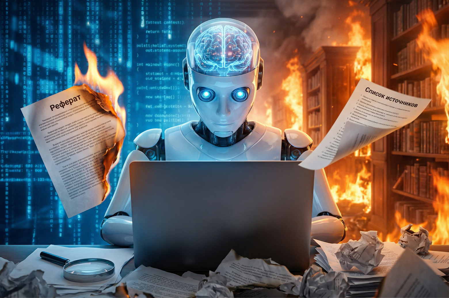 Галлюцинации ИИ в рефератах и учебных текстах: почему нейросеть ошибается в источниках и цитатах - 1