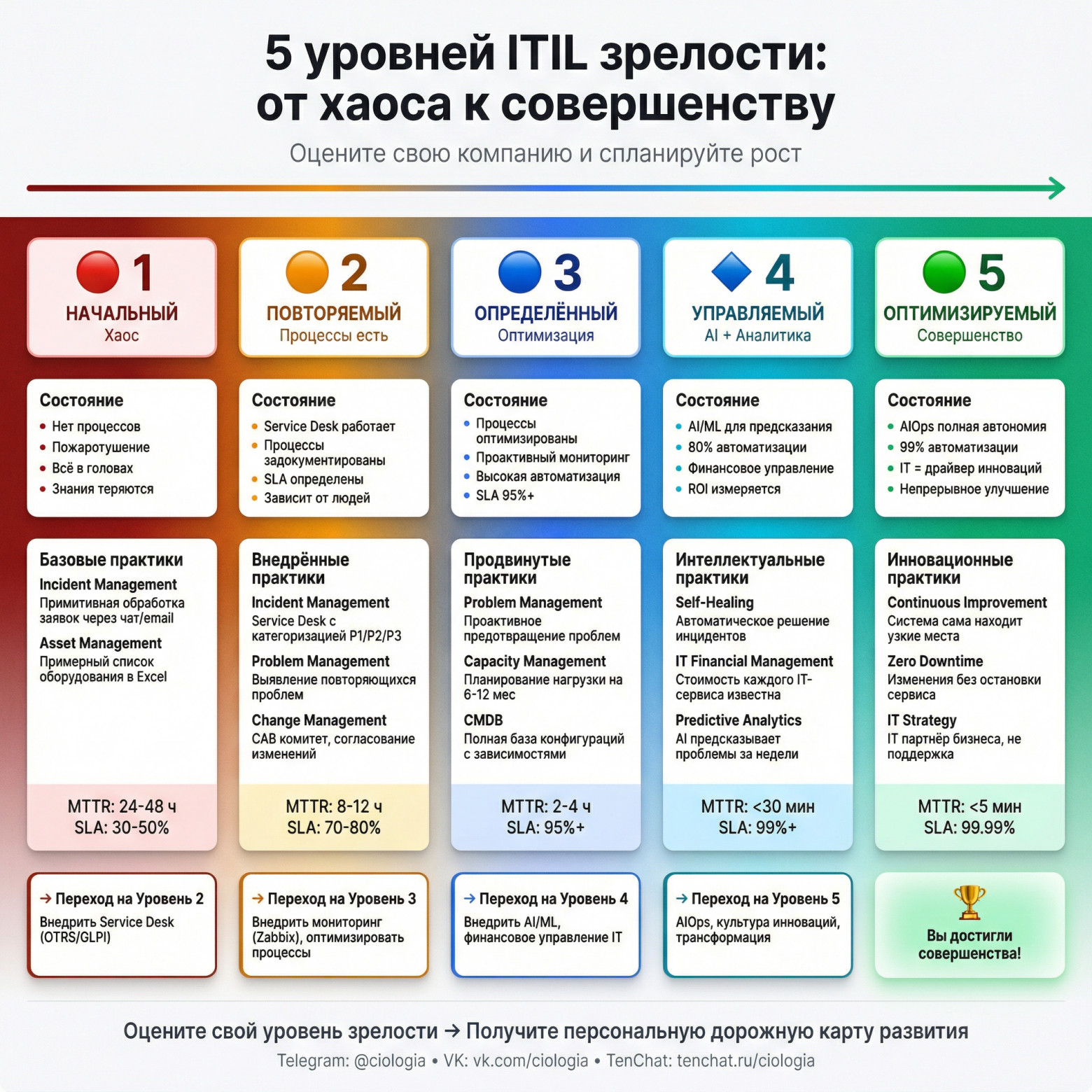 5 уровней зрелости ИТ