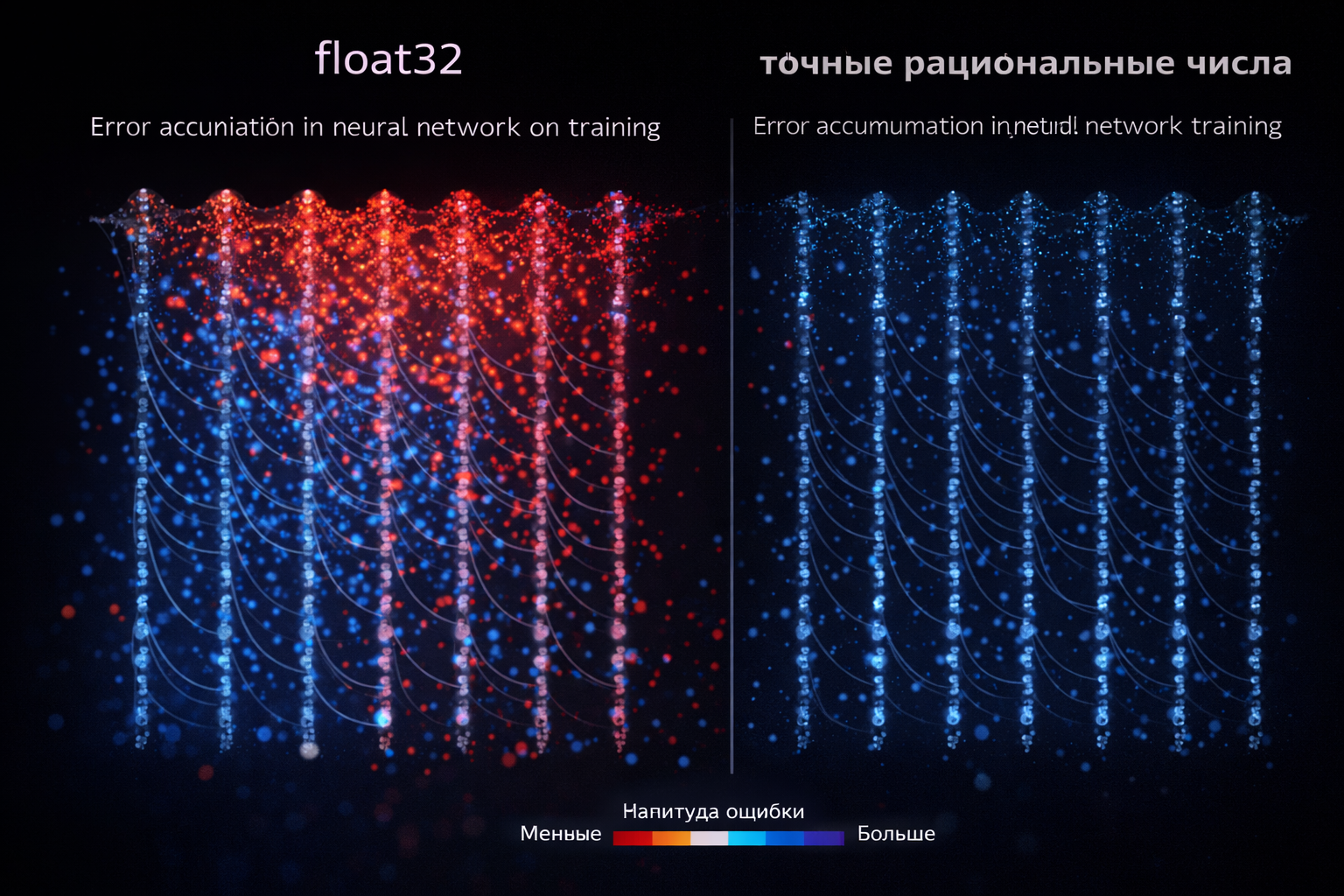 Сравнение ошибок в нейросетях