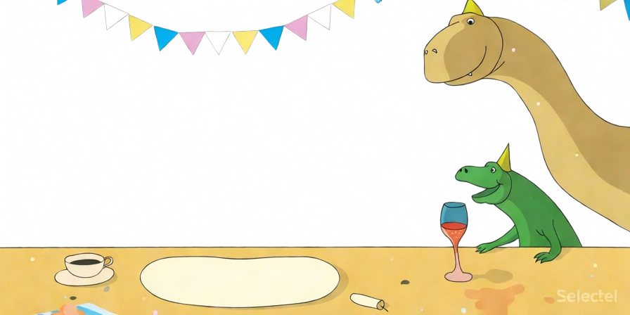 Третий сгенерированный слой (друзья Тирекса, обеденный стол и гирлянда).