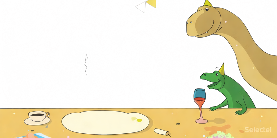 Второй слой (стол и несколько персонажей-друзей Тирекса)