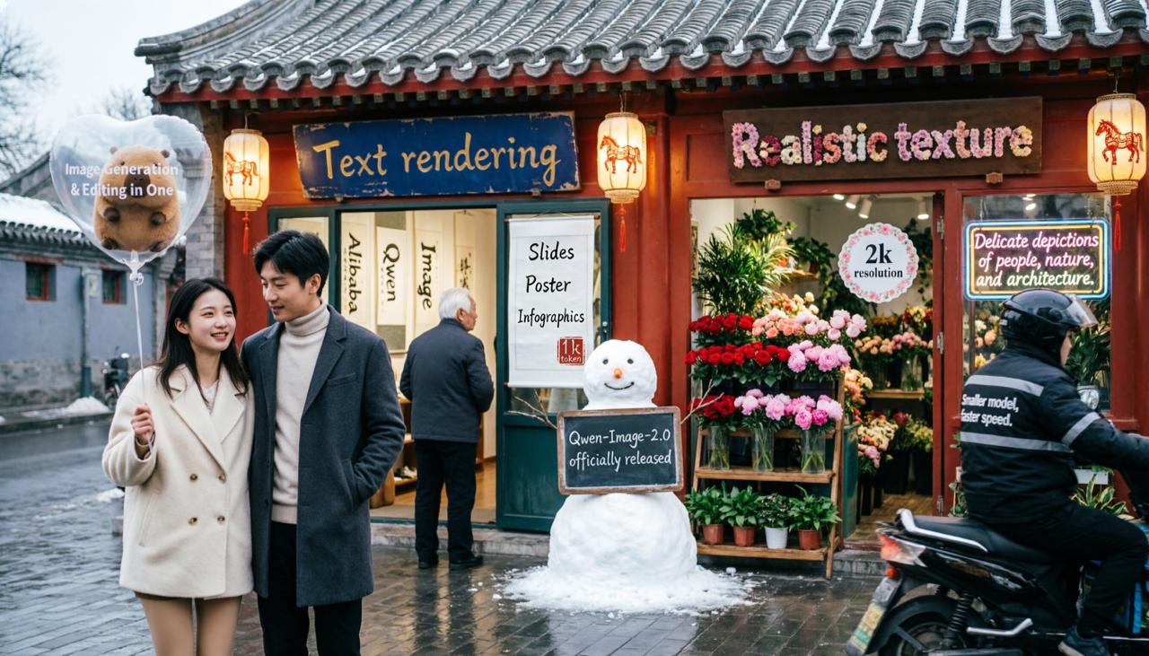 Alibaba запустила Qwen-Image-2.0 — нейросеть для презентаций, инфографики и комиксов - 1