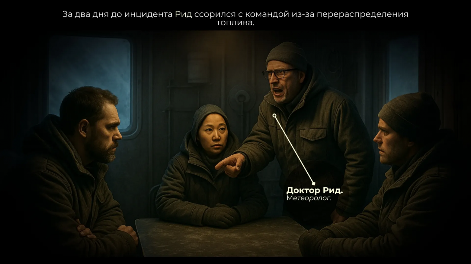 E3: За два дня до инцидента Рид ссорился с командой из-за перераспределения топлива.