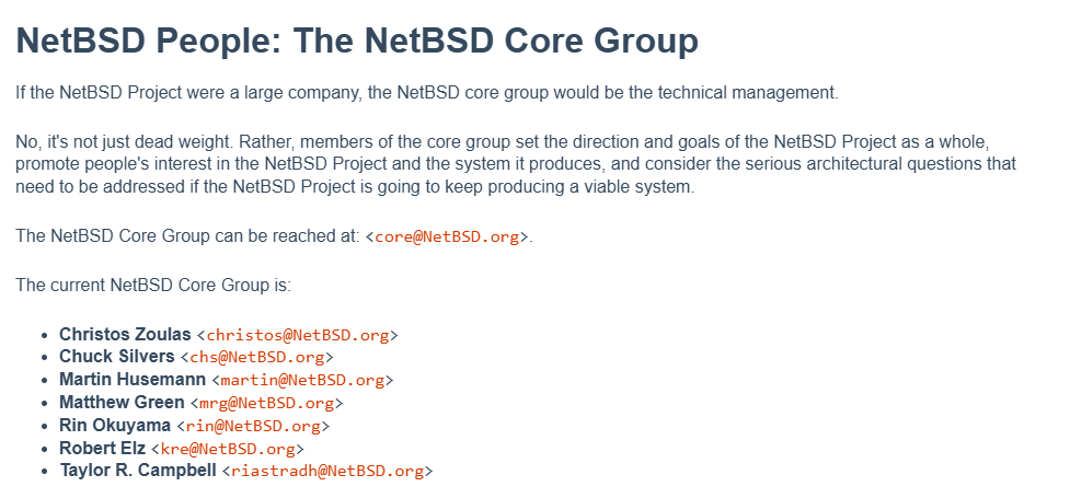 NetBSD Core Team.
