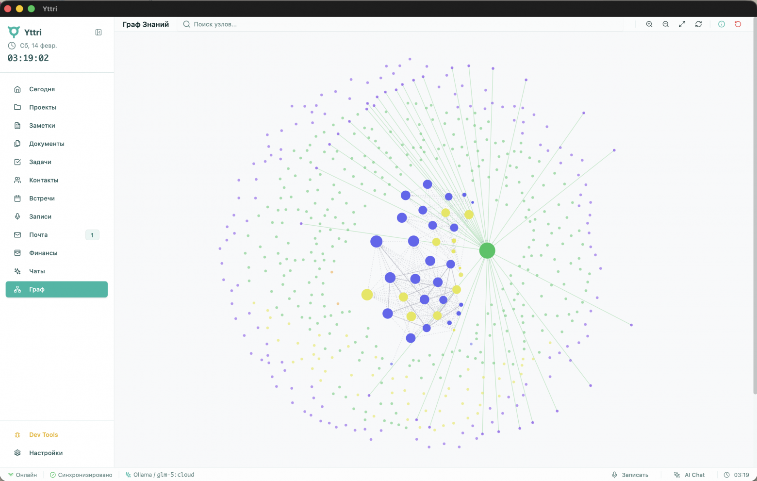 Граф знаний: визуализация связей между вашими идеями.