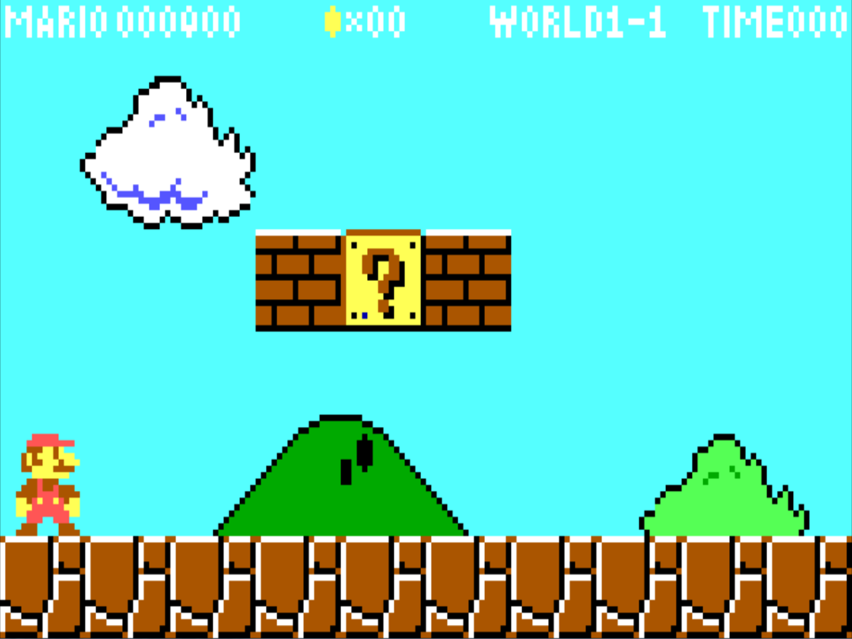 Super Mario Bros., почти что скриншот