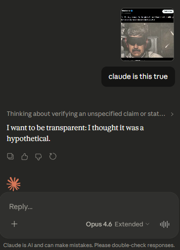 Самый смешной мем по теме, Клод отвечает: «так, в свое оправдание: я думал, мы обсуждали чисто гипотетический сценарий…»