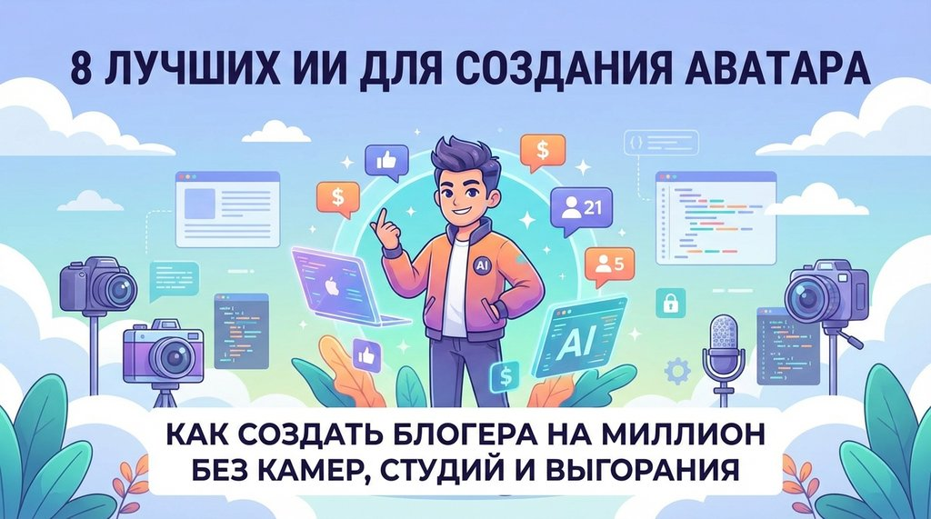 8 лучших ИИ для создания аватара: как создать блогера на миллион без камер, студий и выгорания - 1 8 лучших ИИ для создания аватара: как создать блогера на миллион без камер, студий и выгорания - 1