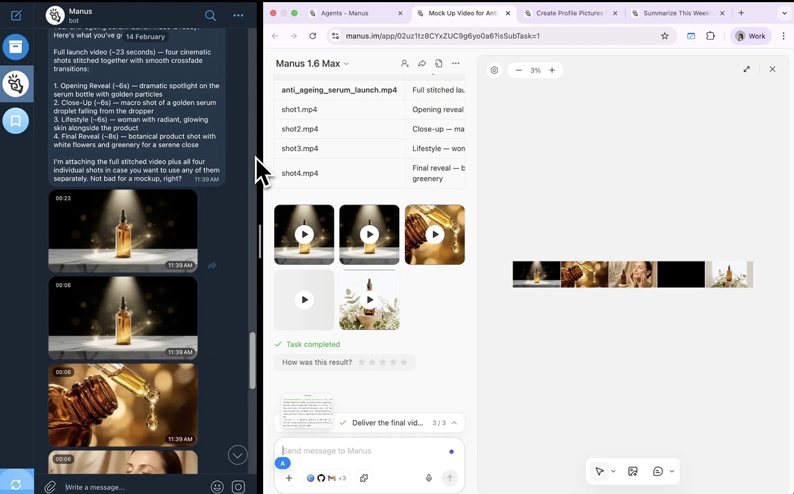 AI-агента Manus теперь можно подключить к чату в Telegram - 2