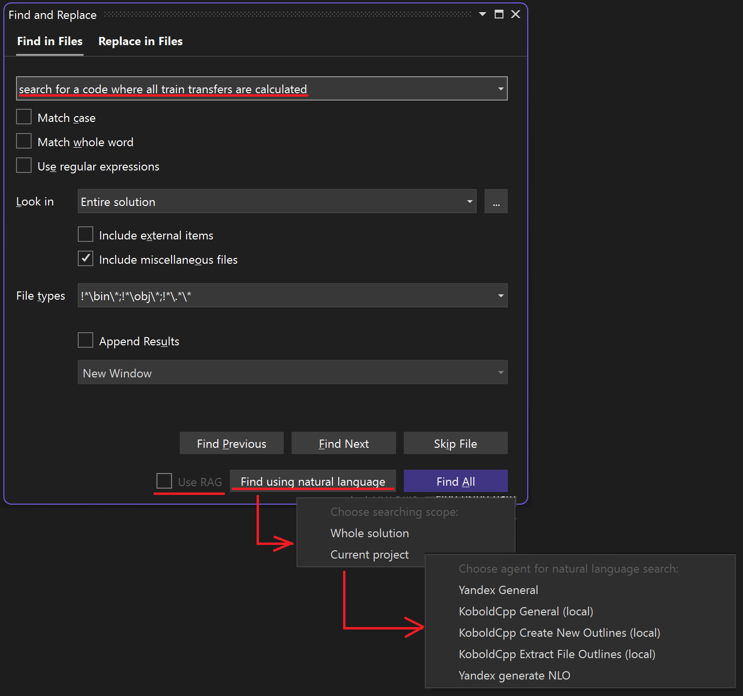 FreeAIr: доступ к локальной или корпоративной LLM из Visual Studio 2022-2026 - 8